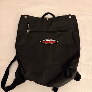 NBA Black Backpack with Red Logo